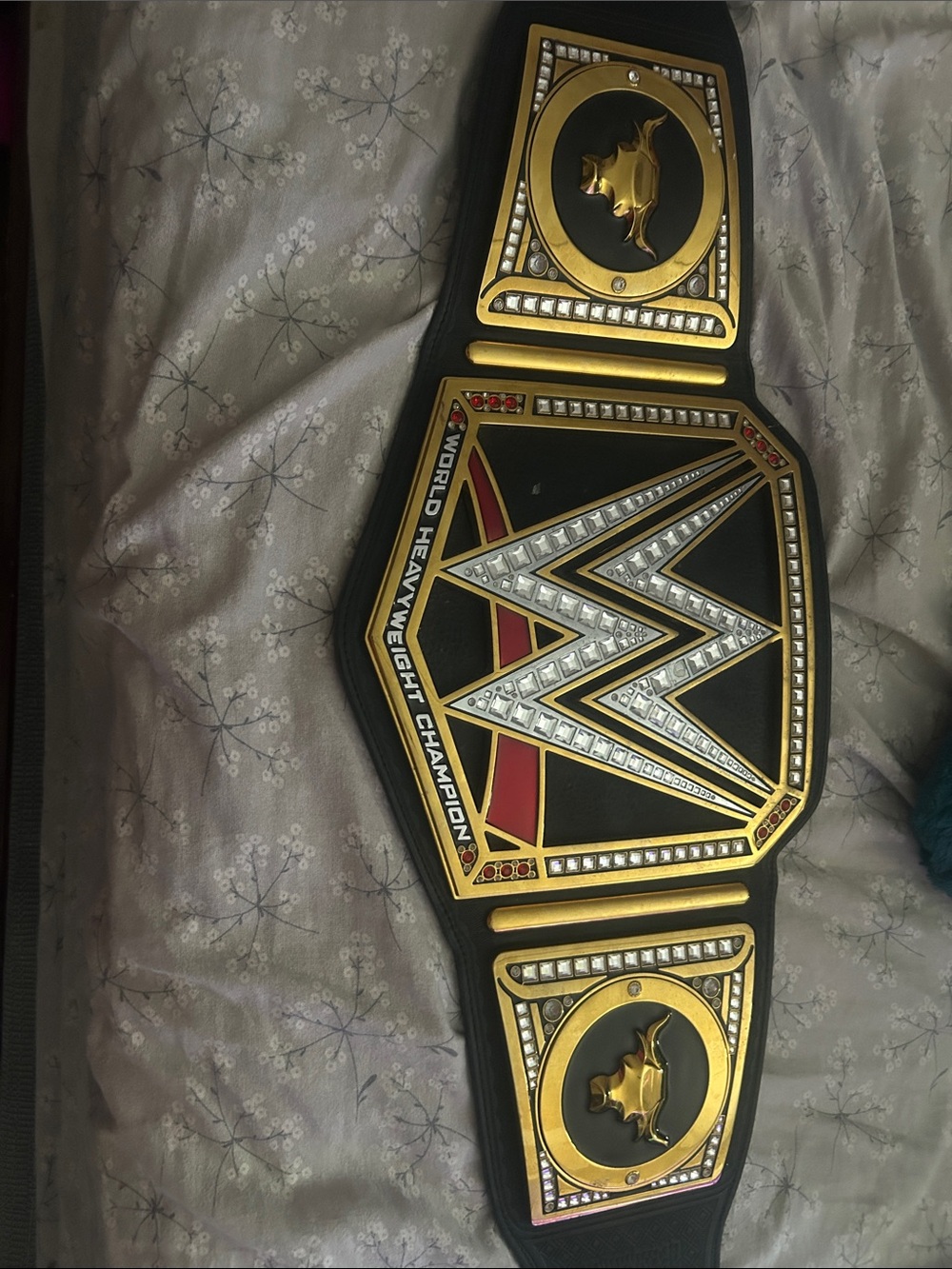 WWE Black and Gold Championship Belt Wall Art